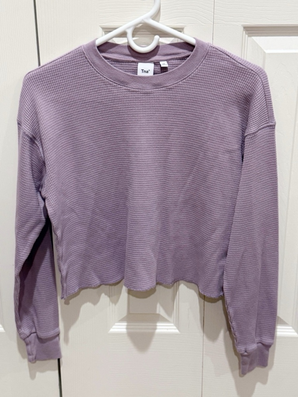 Lavender waffle tee
